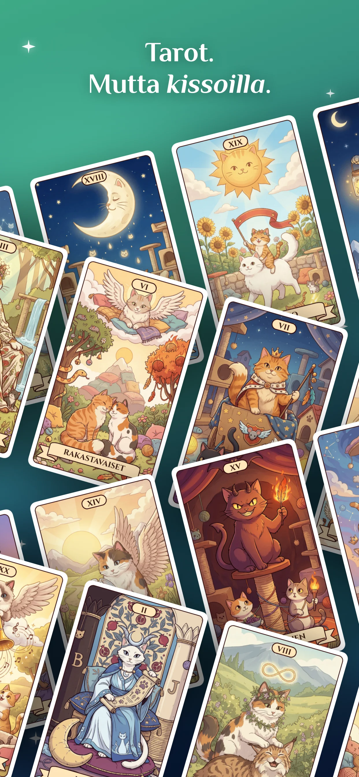Tarot. Mutta kissoilla.